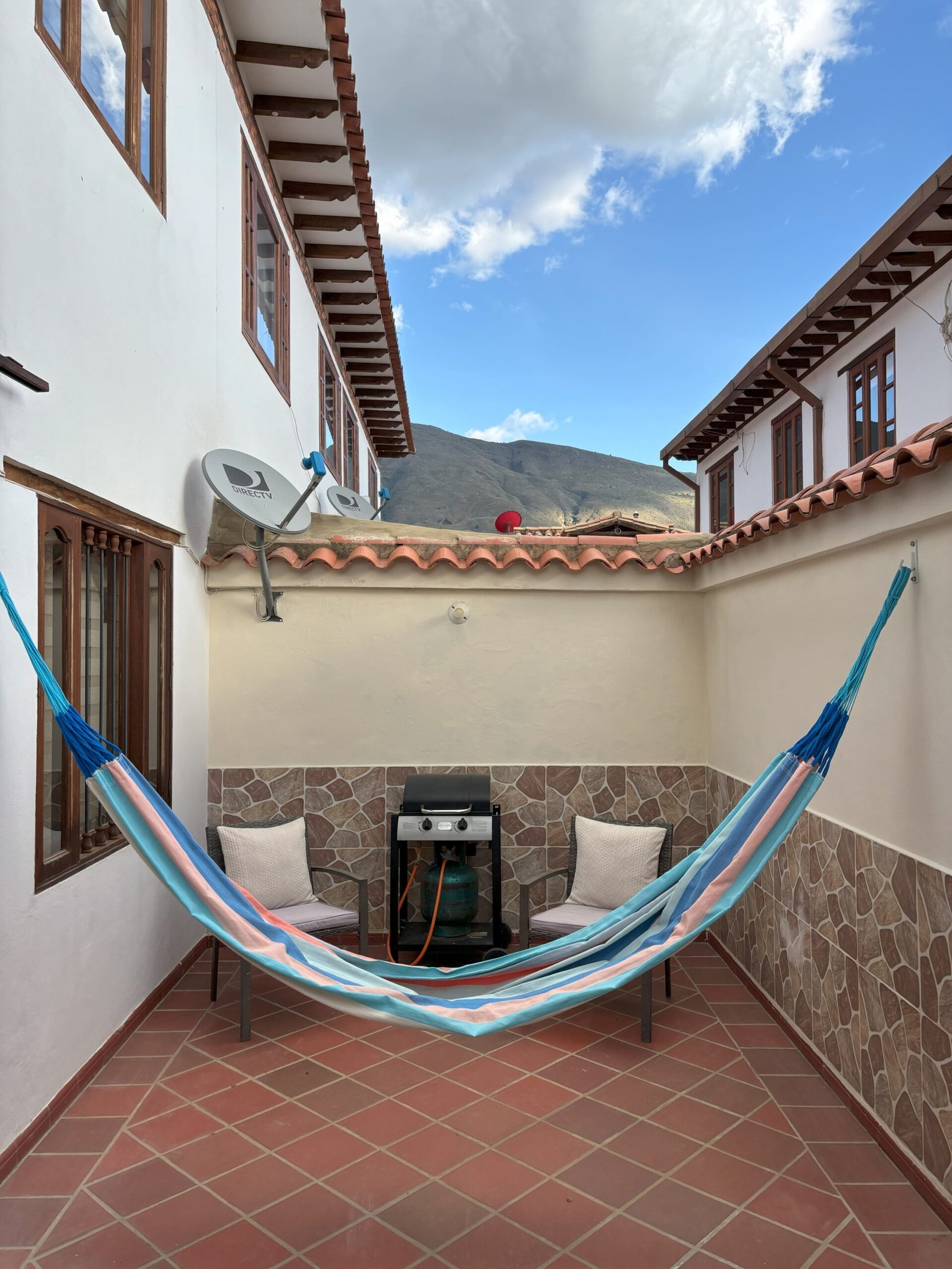 Terraza, BBQ Casa Vida Villa de Leyva