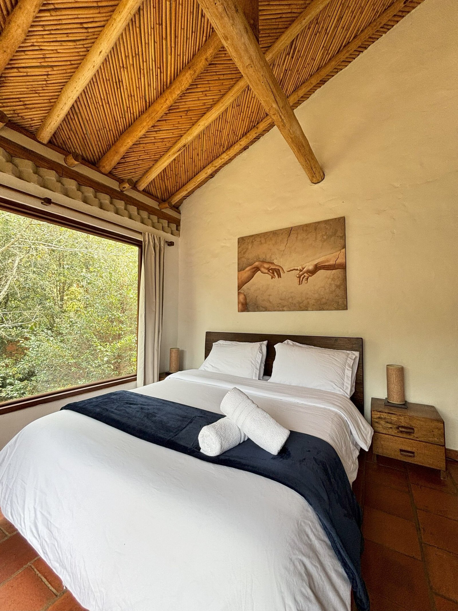 Habitacion principal apartamento Fuego en La Leyenda, Villa de Leyva